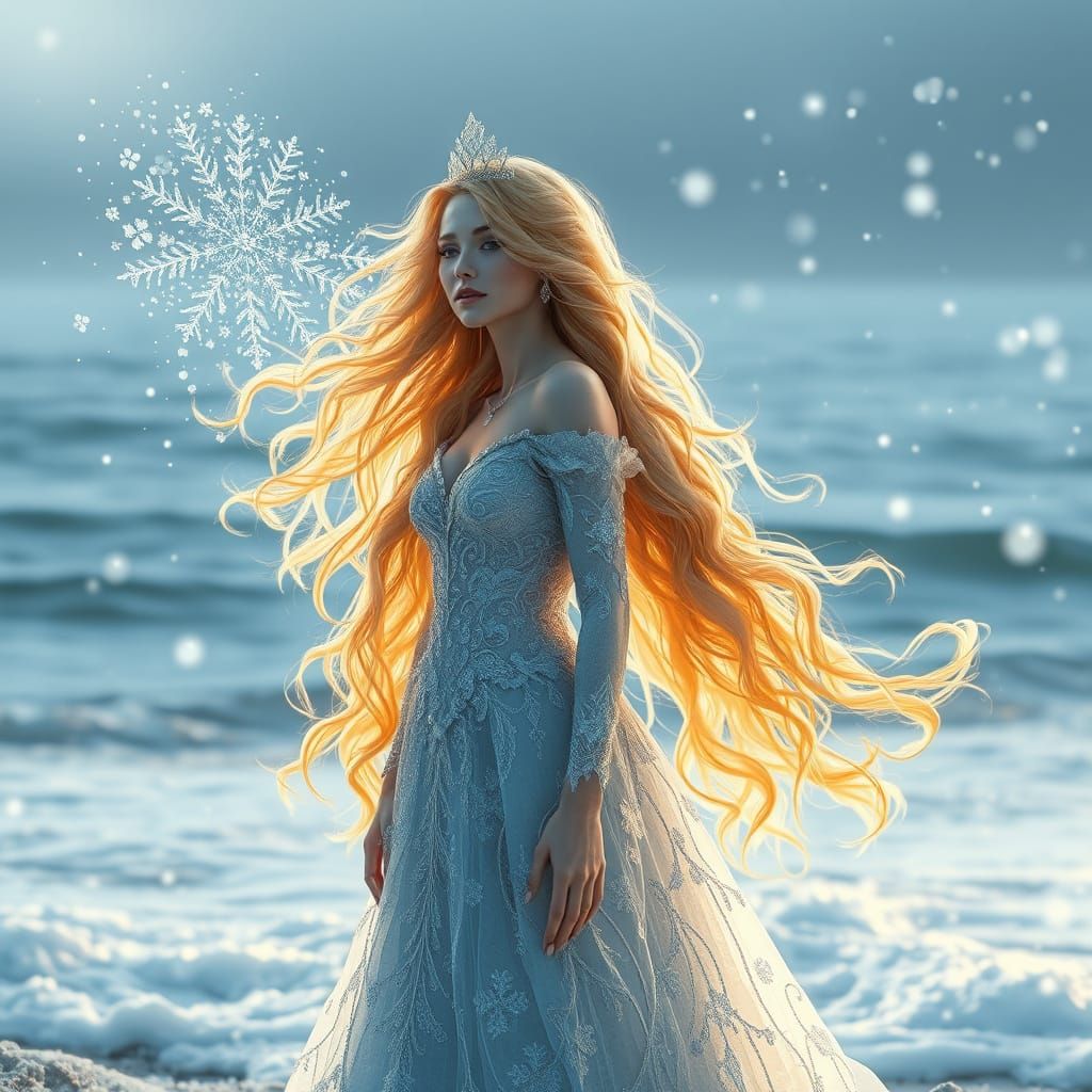 Regal Ice Princess in Winter Wonderland