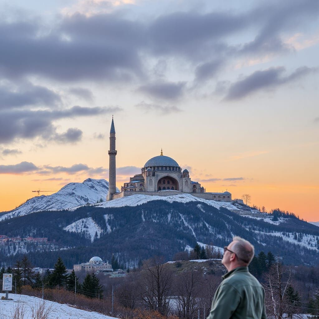 Woman and Child in Tulip Field