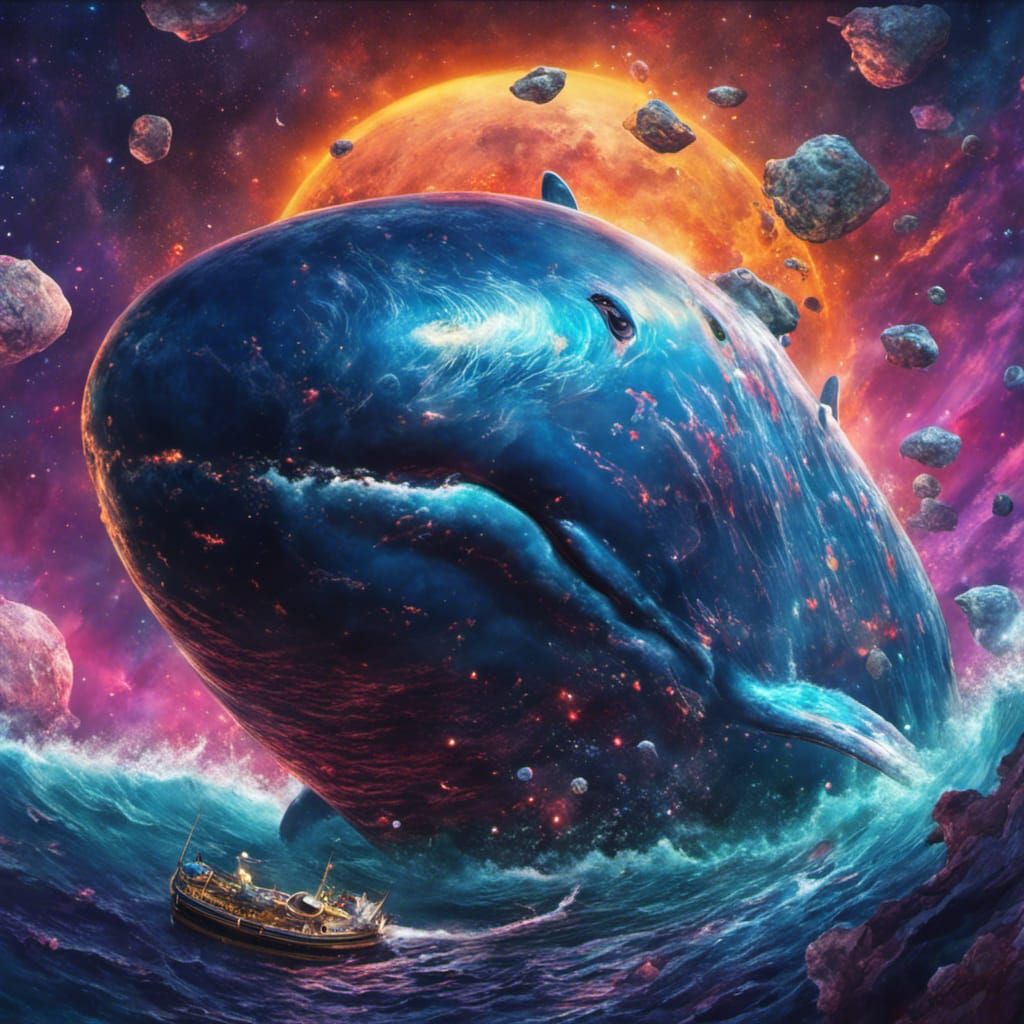 Space Whaling Crew Captures Celestial Whale