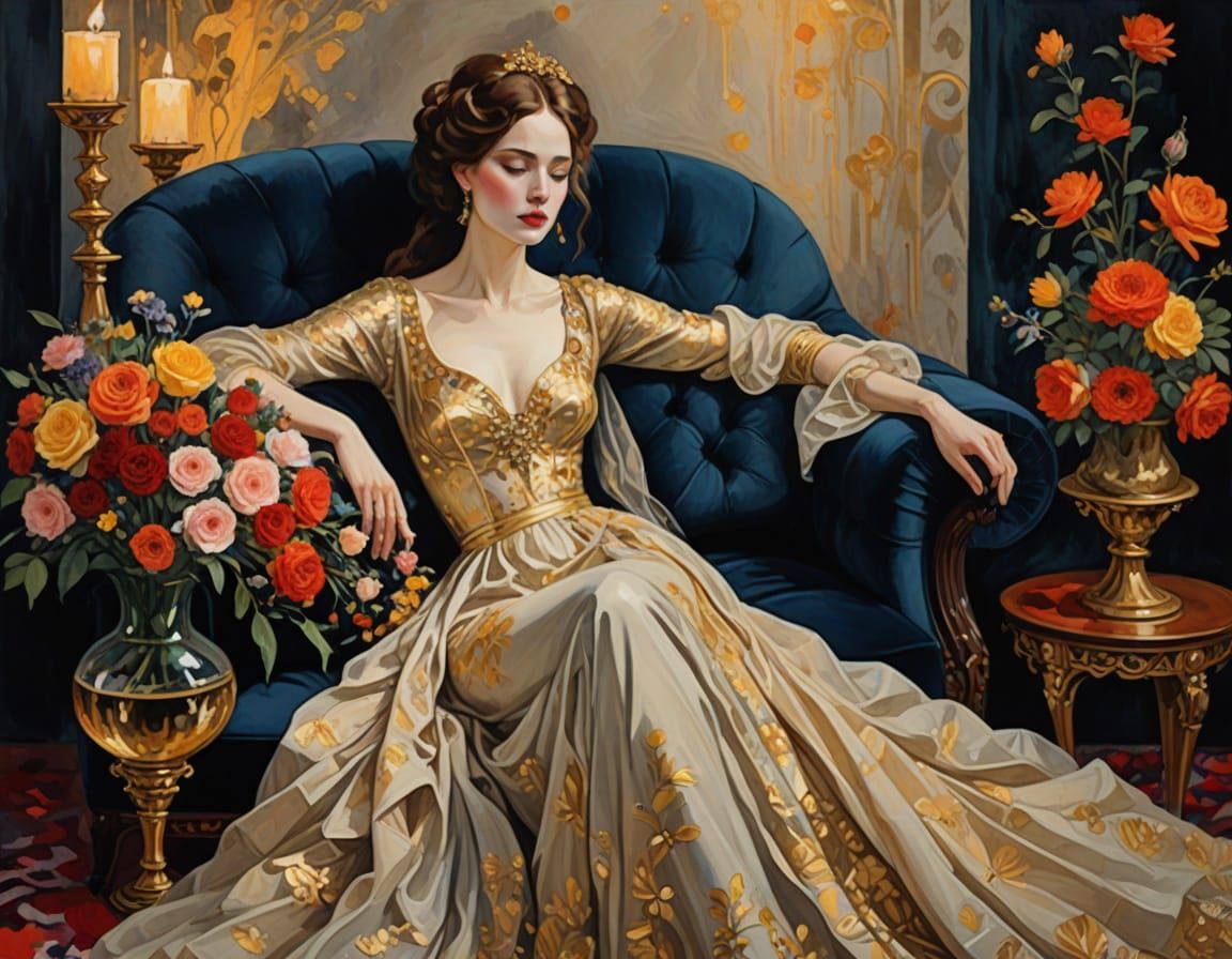 Gustav Klimt-Inspired Beauty on Valentine's Day