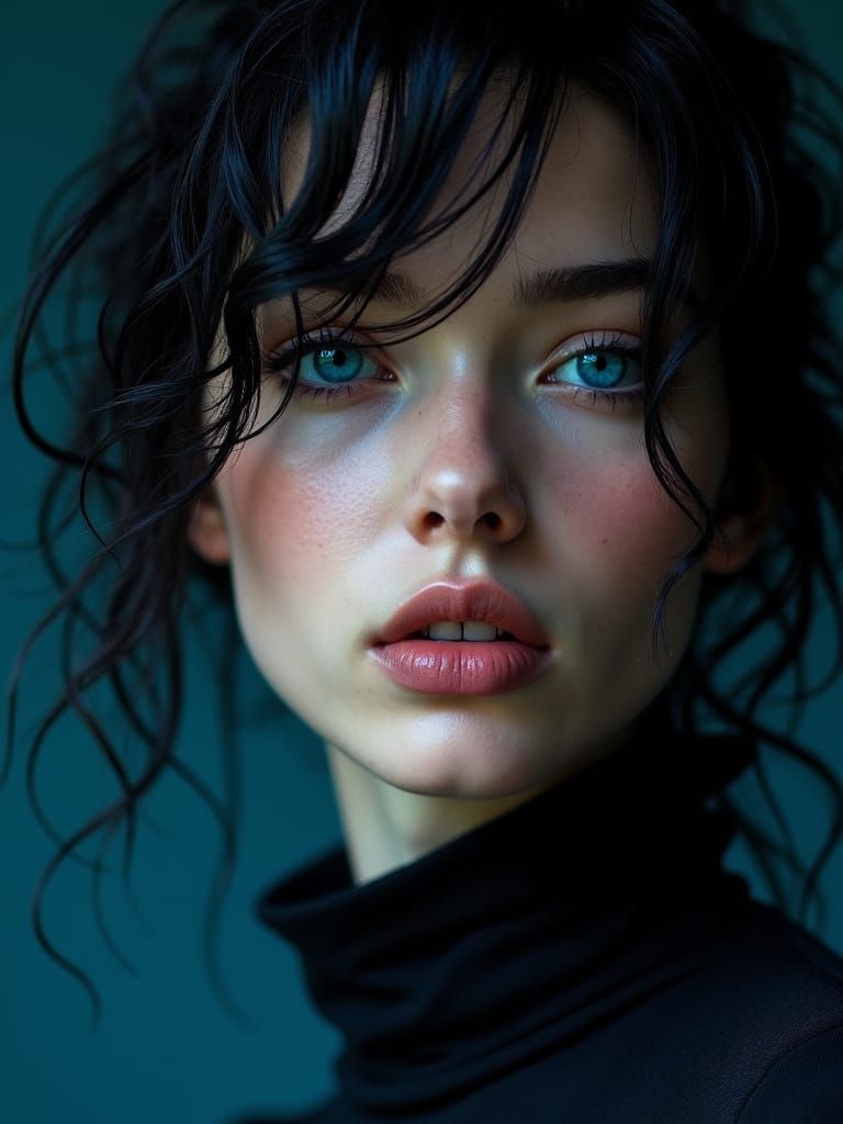 Simple portrait of wild woman