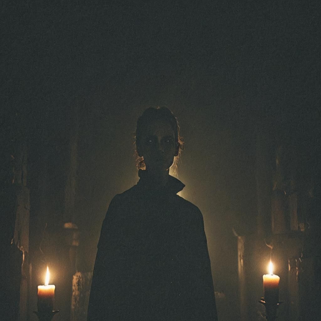 Ominous Serial Killer in Gothic Realism Style