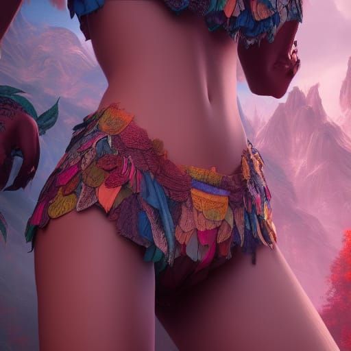 Panties Made From Old Panties: Detailed Fantasy Art