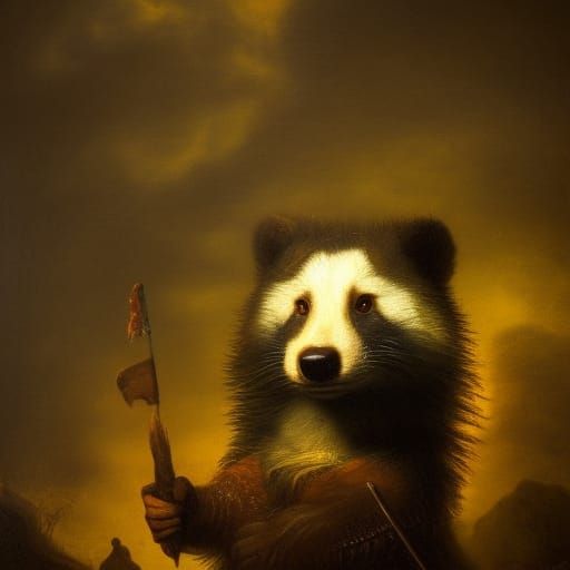 Badgers as Detailed Matte Painting