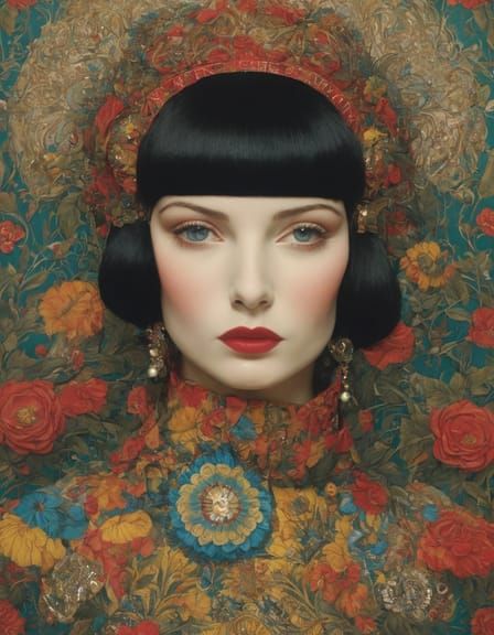 Colorful Chameleon in Lush Jungle Environment