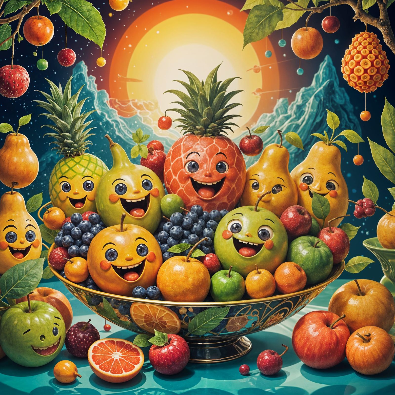 Vibrant Fruits in Harmony