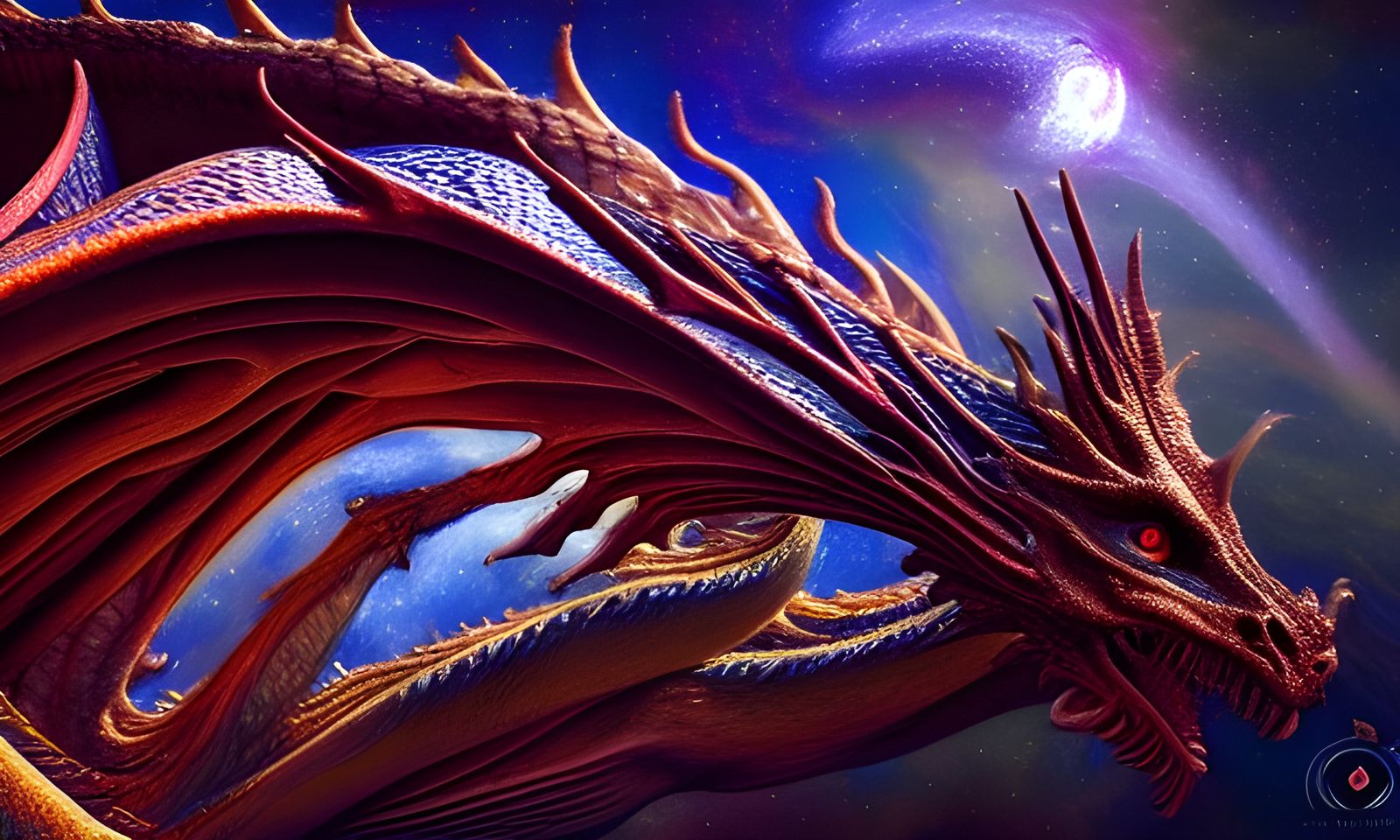 Galactic Dragon Upzothrus in Photorealistic Style