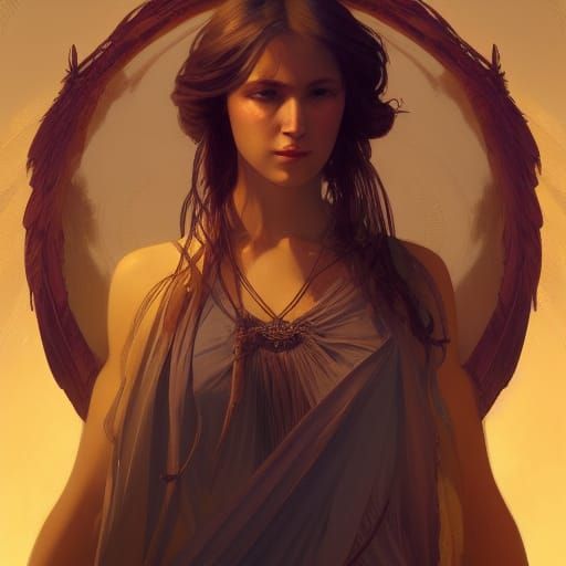 Detailed Angel of Divinations Portrait