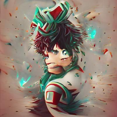 AI-Generated Image of Izuku Midoriya