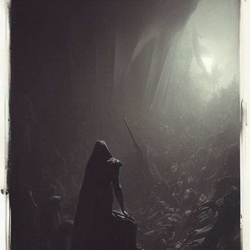 Terrifying Sleep Paralysis Demon in Gothic Horror Style