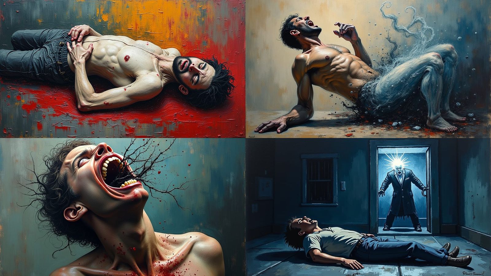 Ghost Extraction Punishment: Expressive Impasto Painting