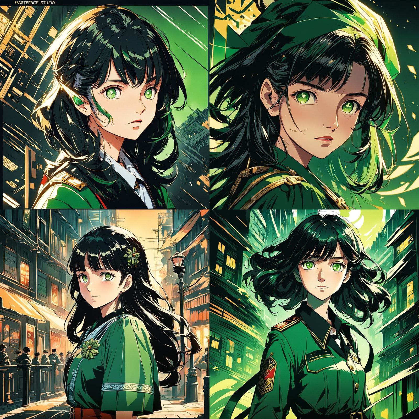 Anime Portrait: German Character in 1940s Style