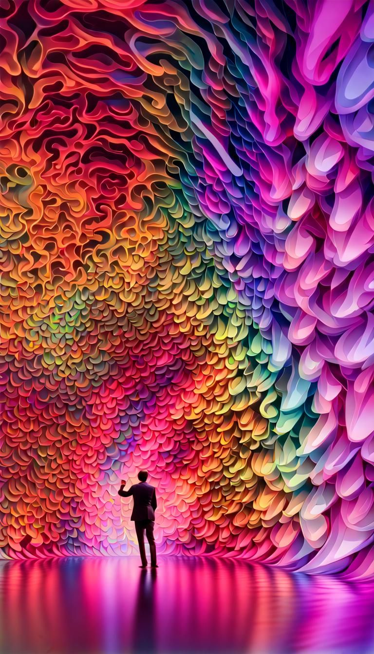 Psychedelic Motion Illusion in Full Spectrum Color