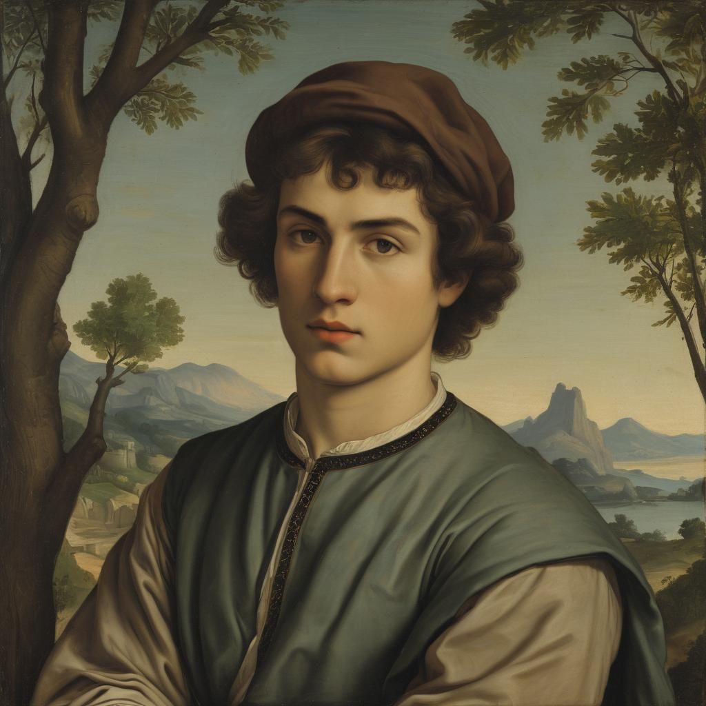 Renaissance-Style Portrait of a Young Man