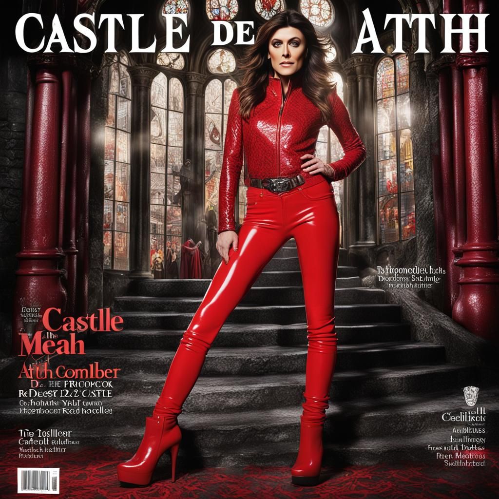 Magazine Cover: Wicked Stepmother in Red Latex