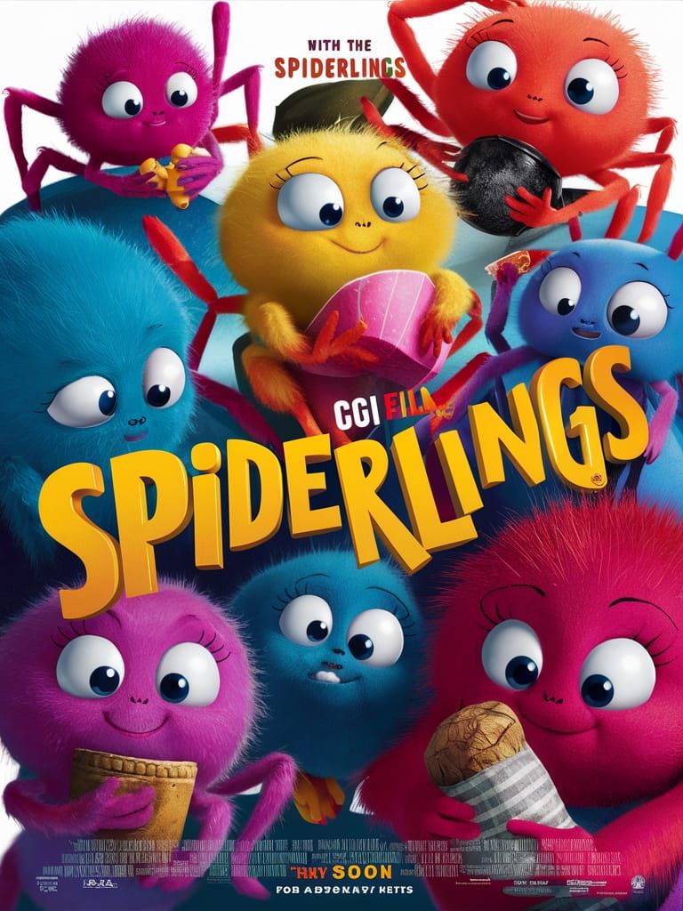 Animated Film "Spiderlings" Movie Poster