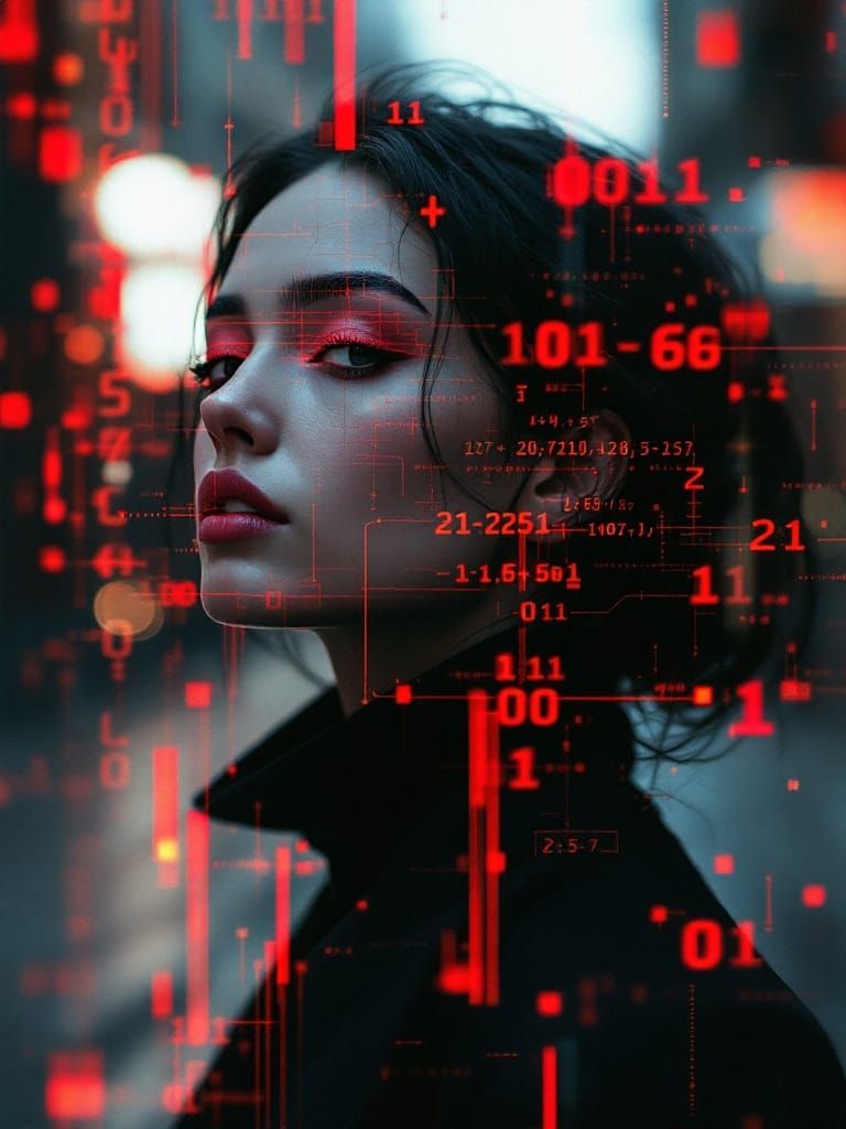 Glitched Reality Reveal in Winter Dusk