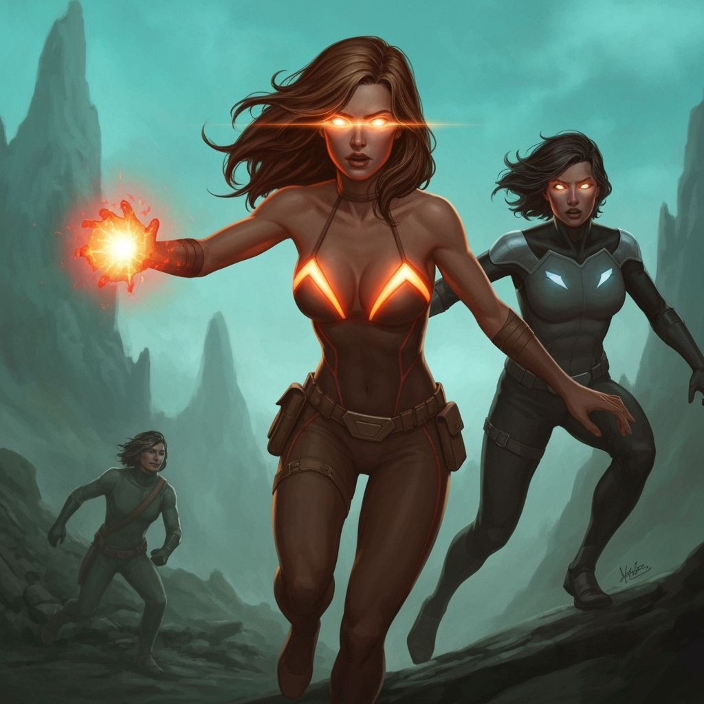 Heroic Woman Destroys Omnidroids With A Glance