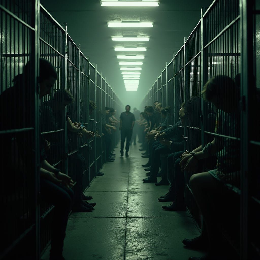 Prisoners in a Desolate, Industrial Hellscape