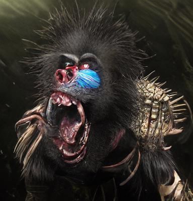 Abstract Psychedelic Dreamscape in Vibrant Colors