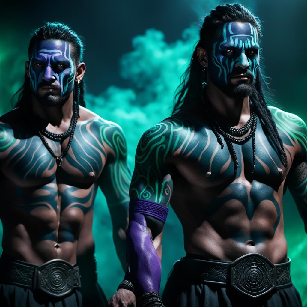 The Usos in Mystical Arena: Fantasy Concept Art