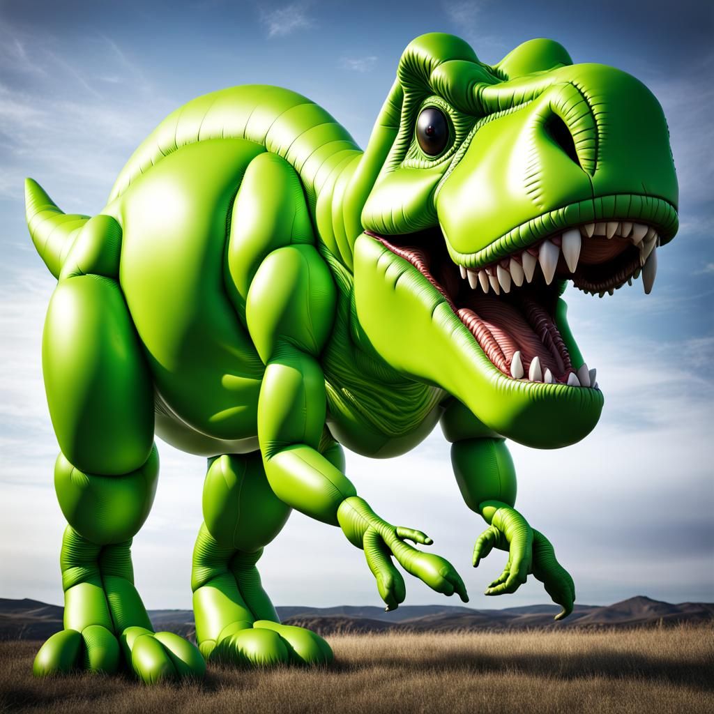 Hyperrealistic Balloon Animal Tyrannosaurus Rex