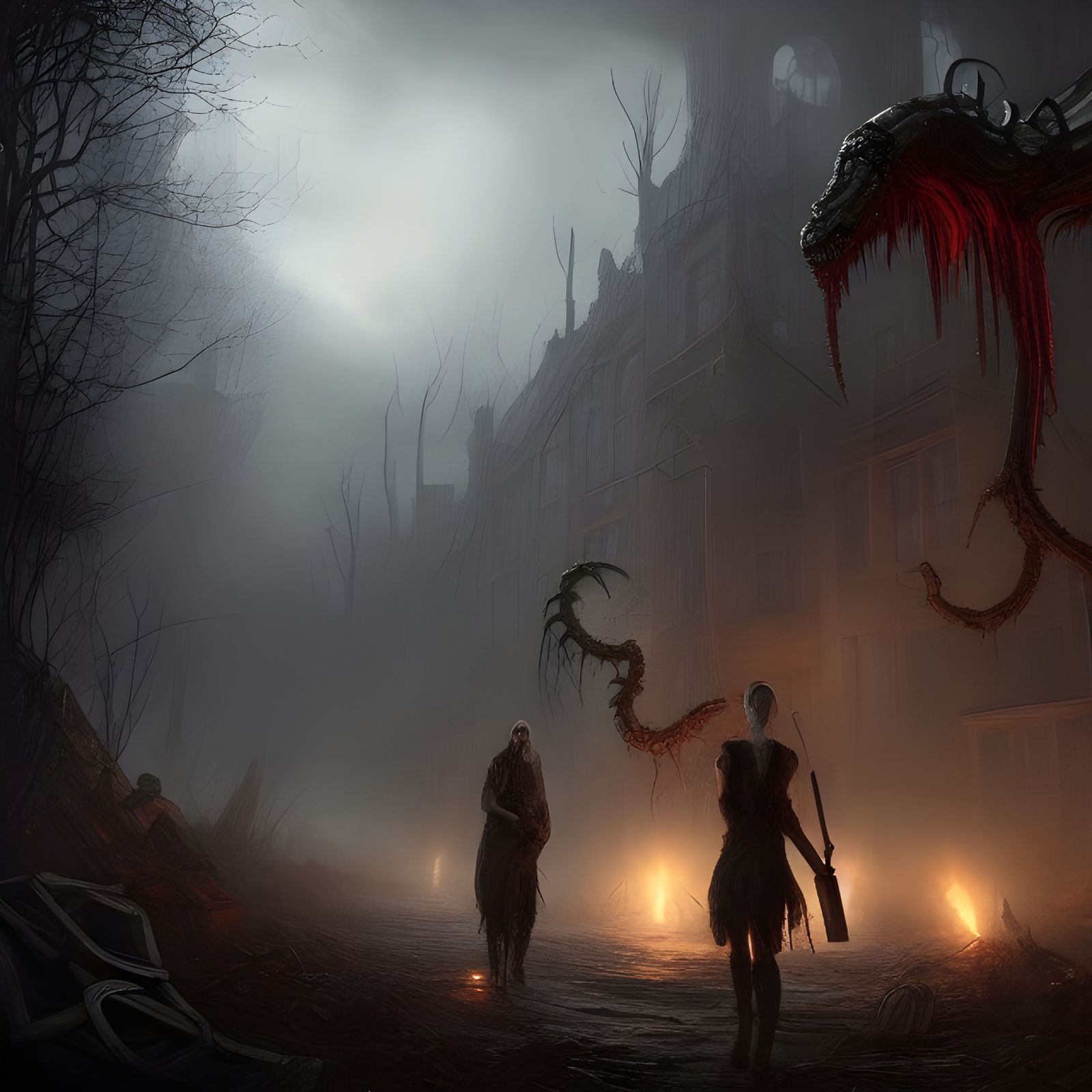 Dark Post-Apocalyptic World Ruined by Elder God