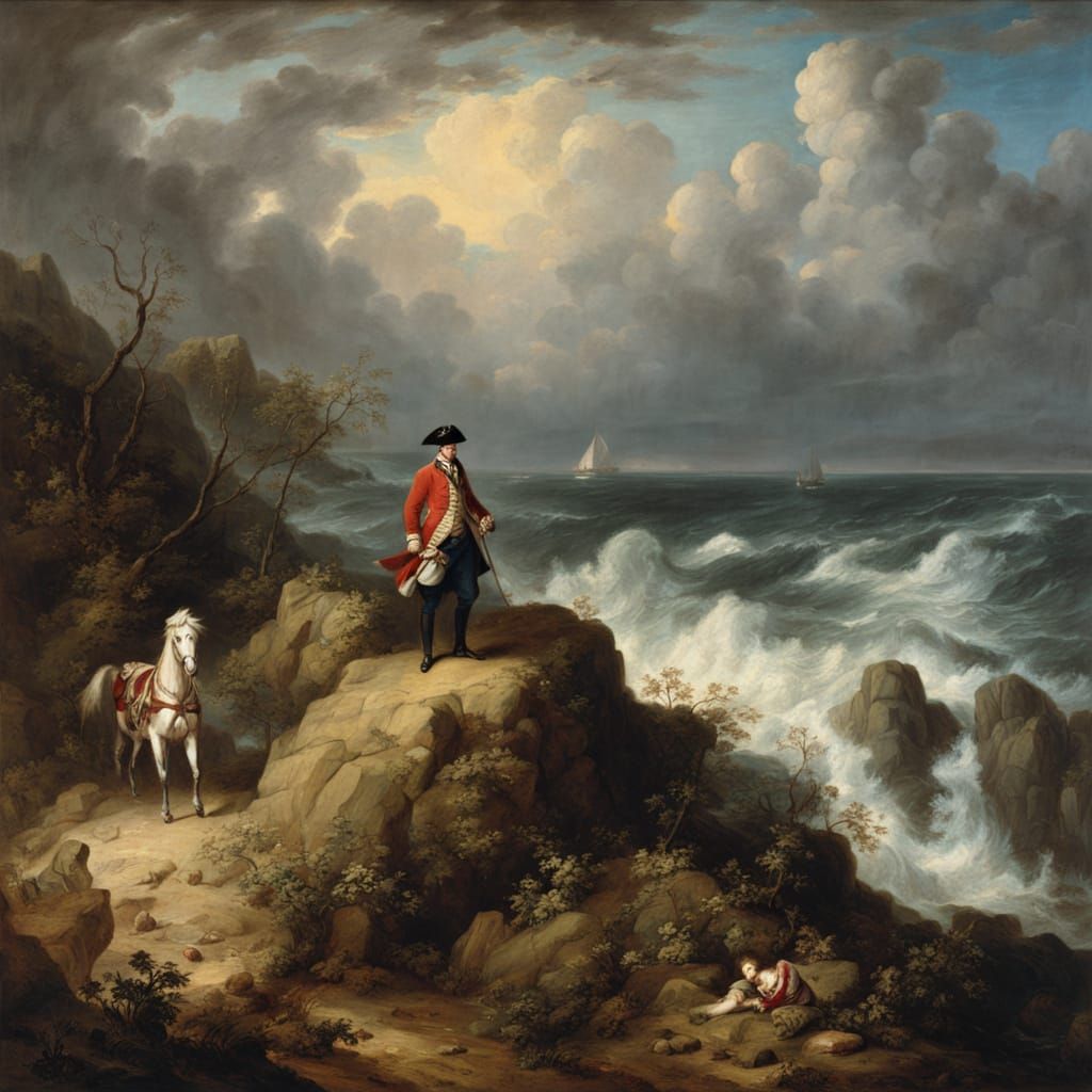 Captain James Cook in 18th Century Style