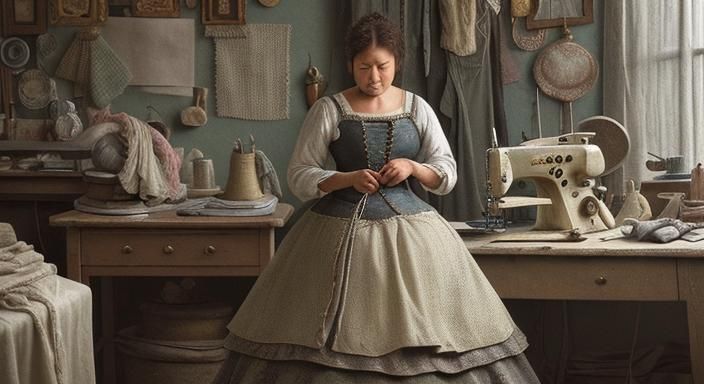 Seamstress in Studio: A Textured Textile Display