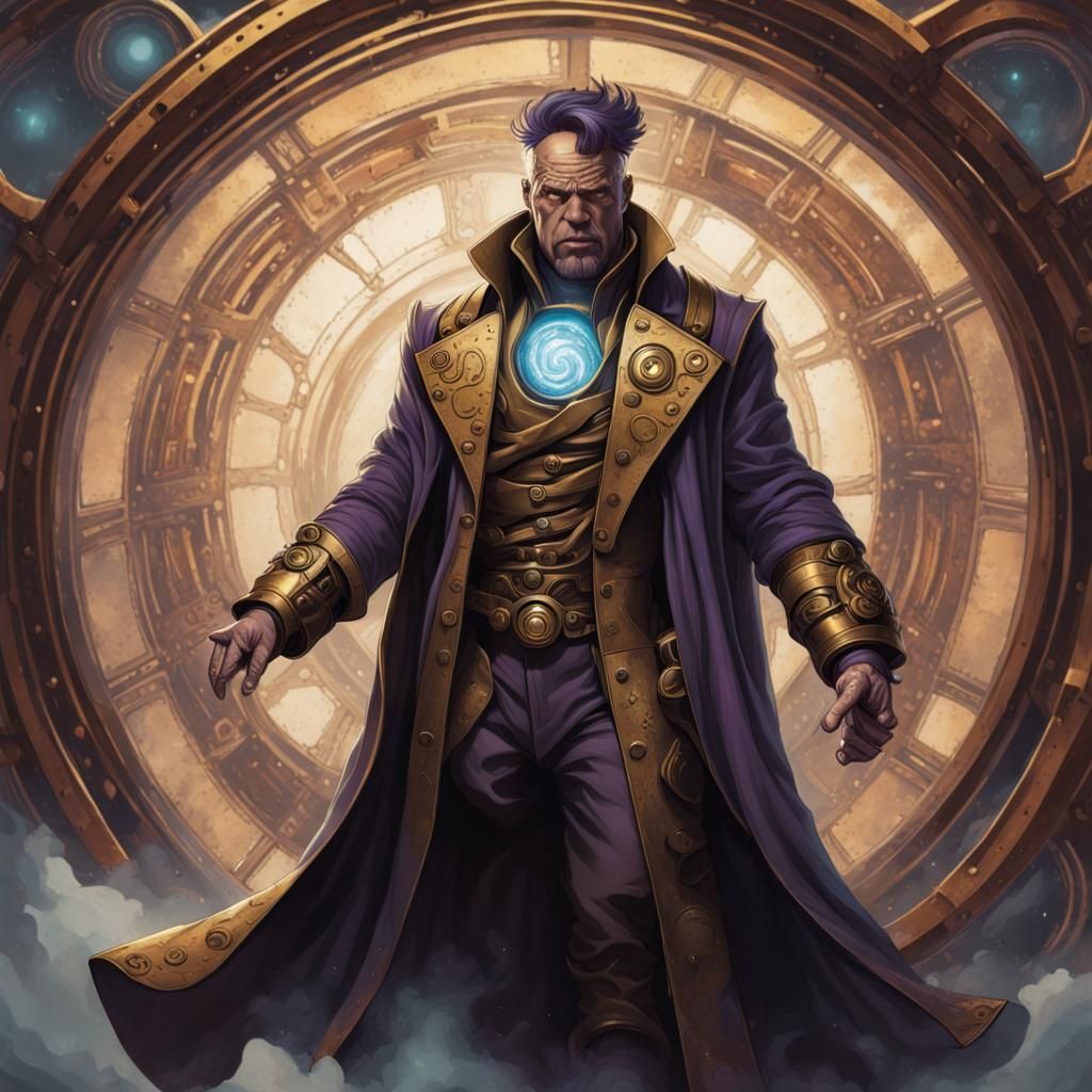 Thanos in Steampunk Chronomancer Robes