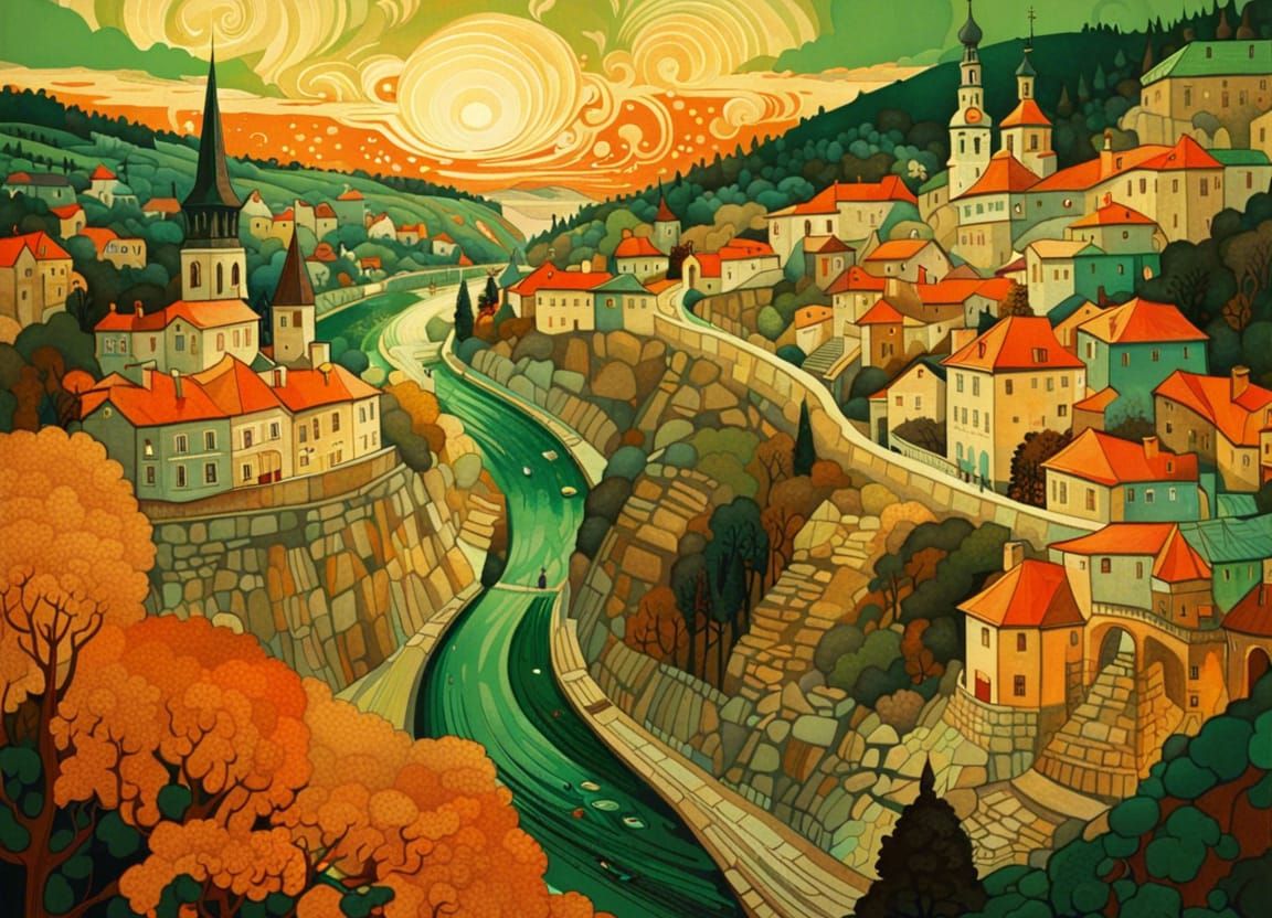 Majestic Kamianets-Podilskyi: A Digital Art Masterpiece