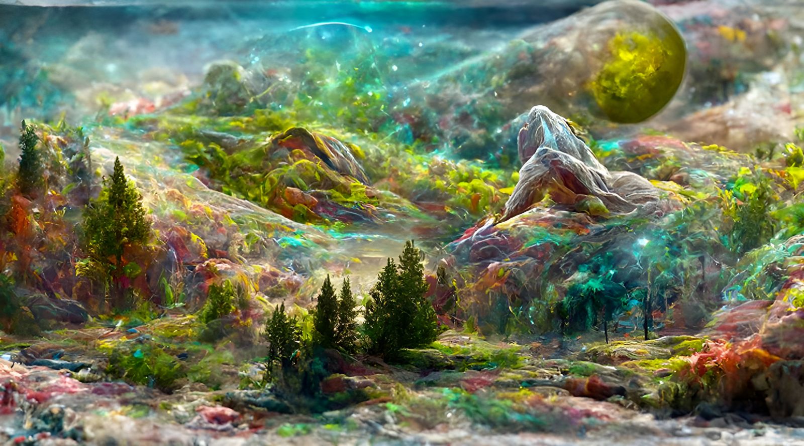 Cosmic Landscape Vista Photography in High Resolution