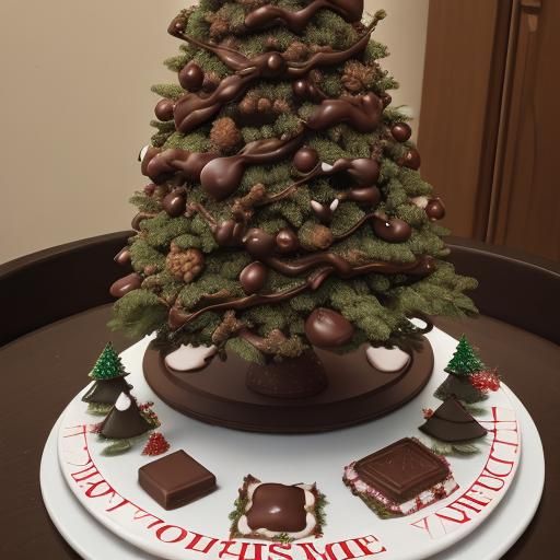 Chocolate Christmas Tree: An AI Holiday Creation
