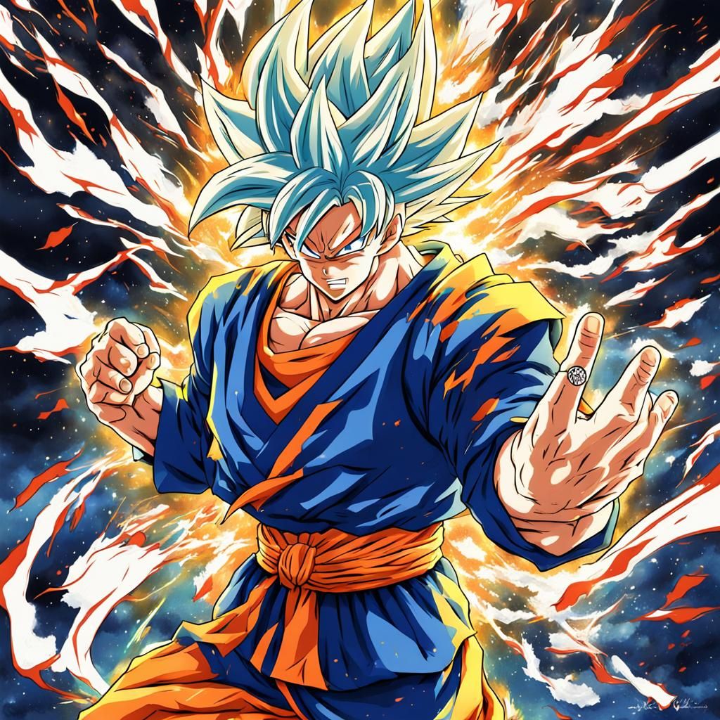 Goku's Death: Anime Key Visual Art