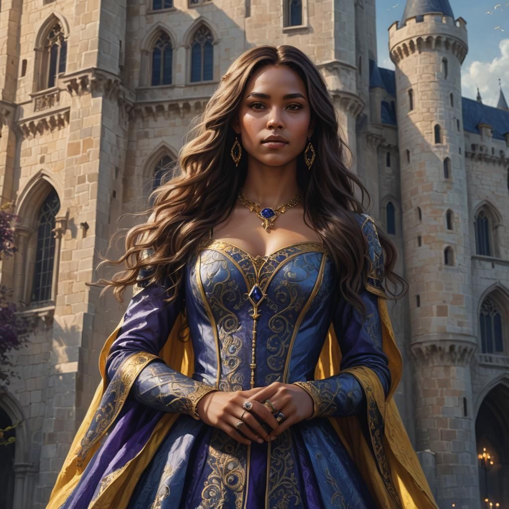 Egwene al'Vere Portrait in Art Nouveau Style