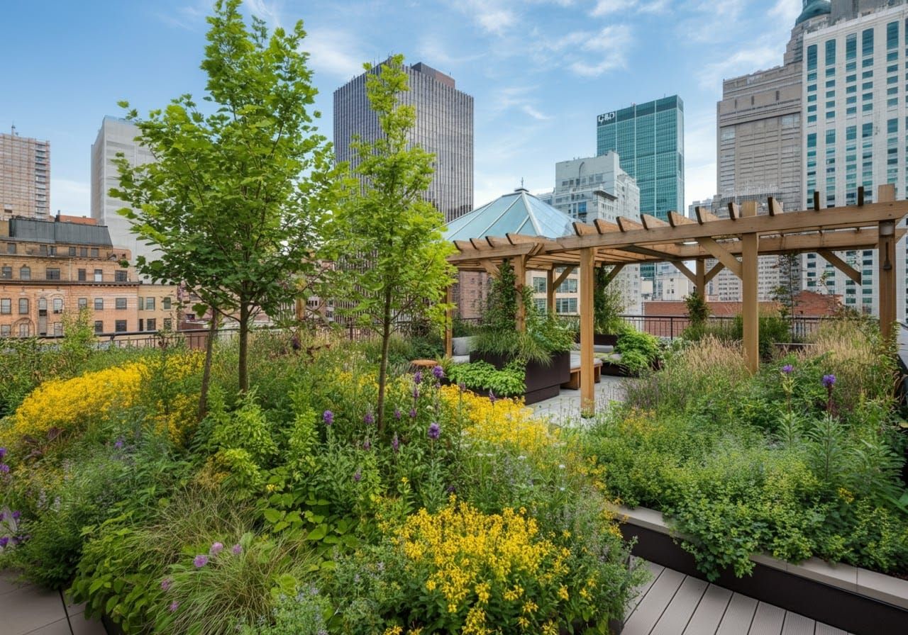 Urban Oasis in Vibrant Colors