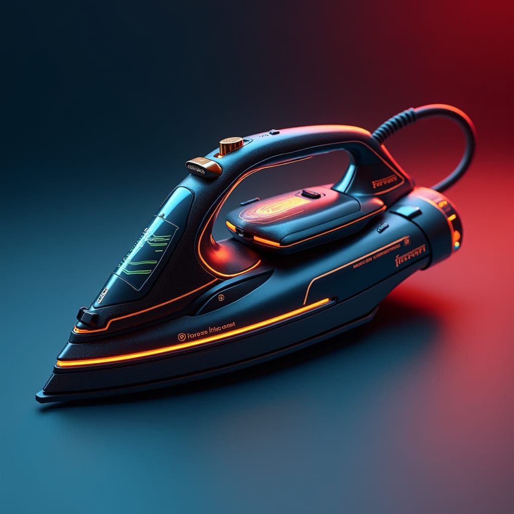 Futuristic Ferrari Electric Iron Concept Art