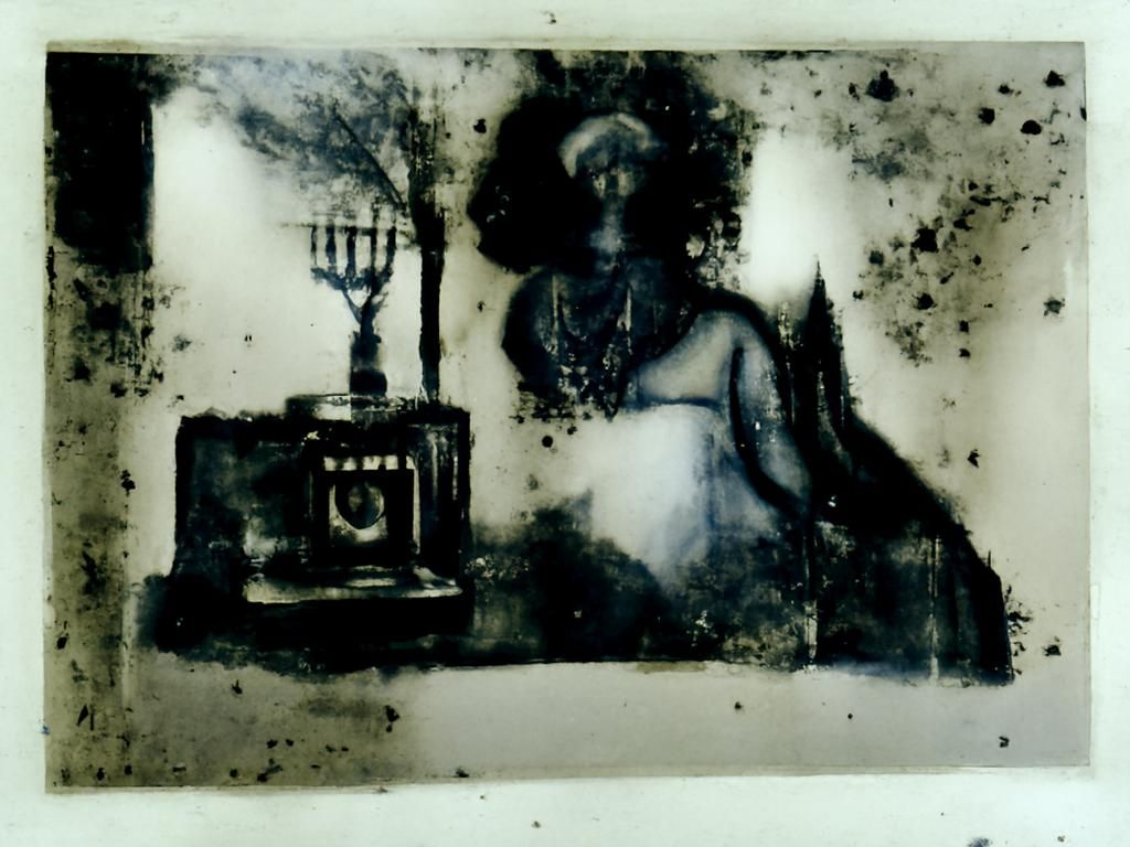 Film Noir Polaroid with Mysterious Light