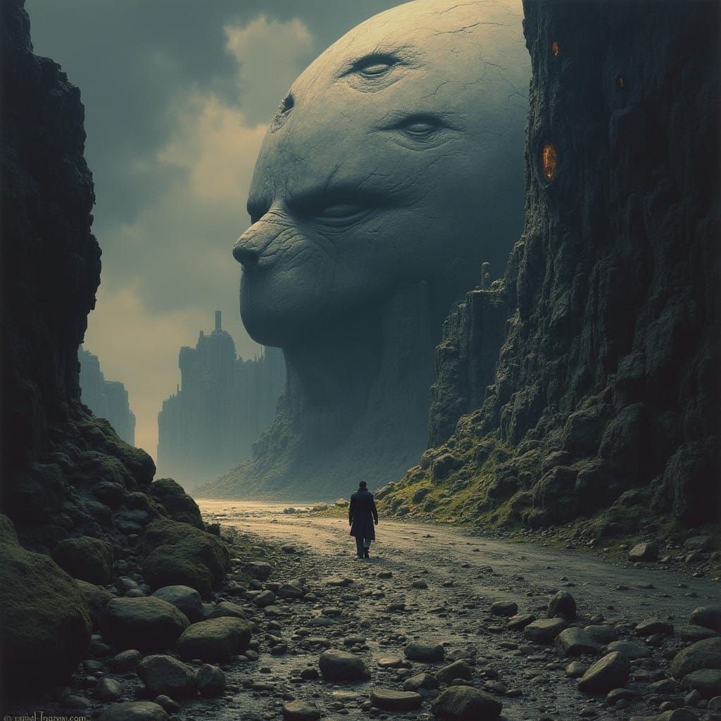 Dark Fantasy World in Grim Dark Style