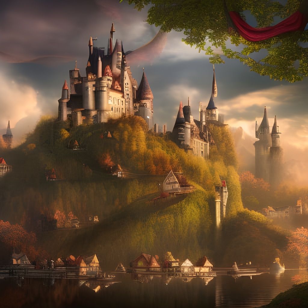 Fairytale World of Wonder in Detailed Matte Painting