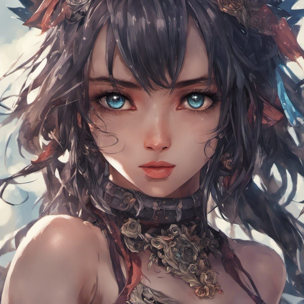 Anime Girls in Bikinis: Fantasy Concept Art