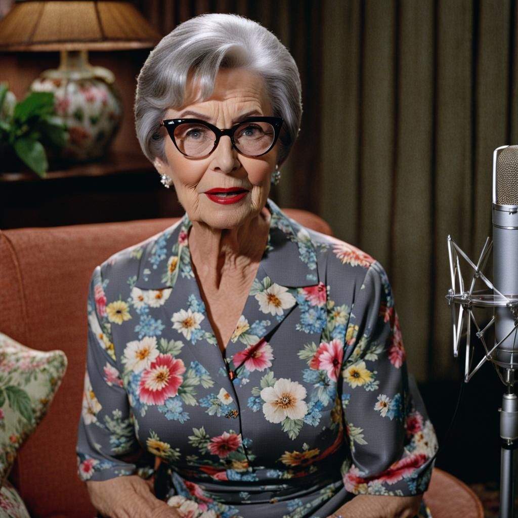 1970s Interview with Woman in Floral Dress