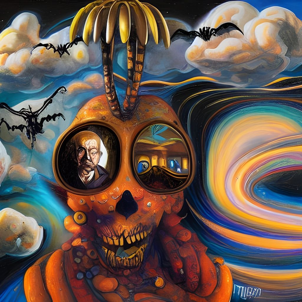 Flying Spoon: An Impasto Painting of Liberation