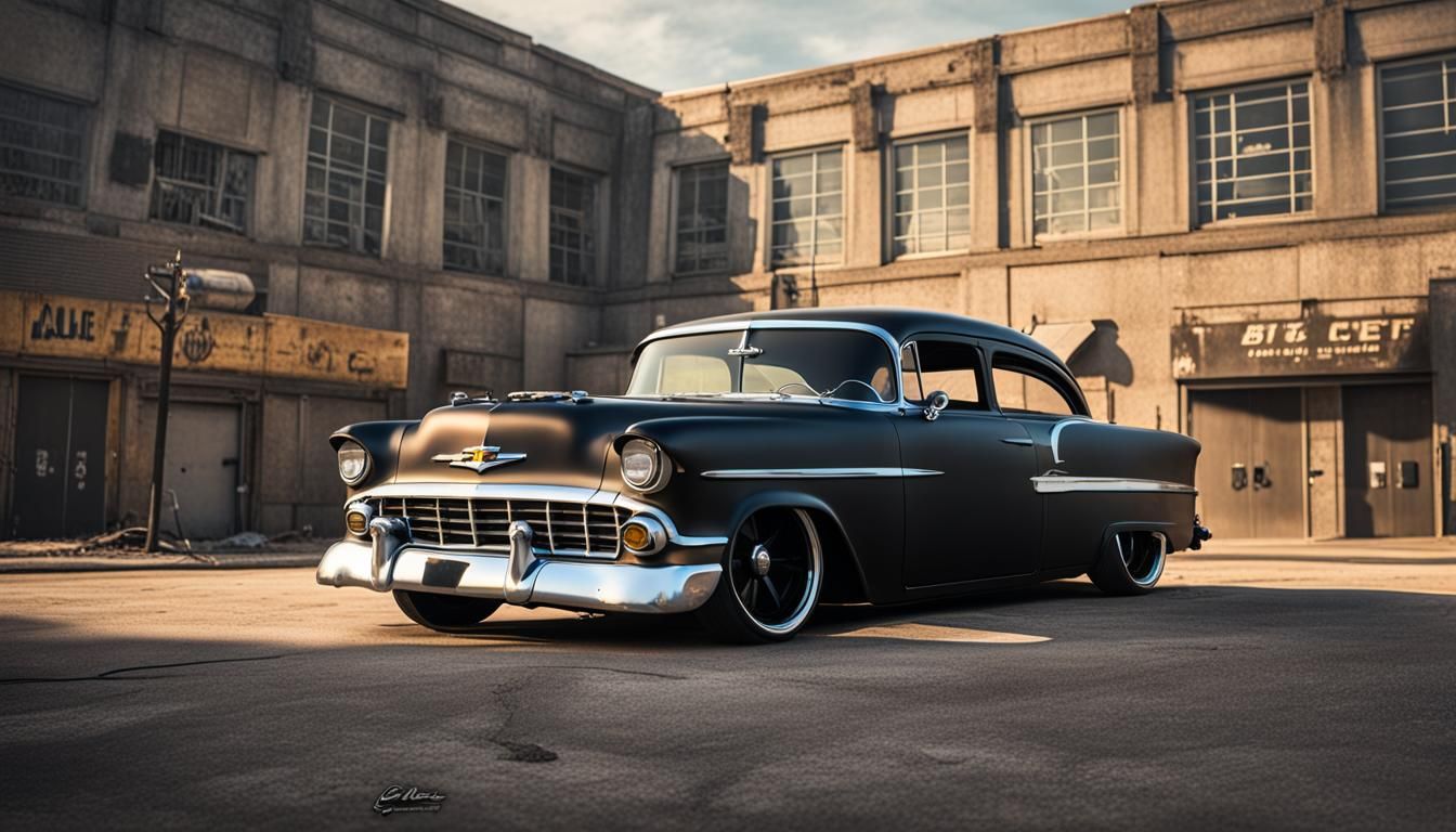 Post-Apocalyptic Chevy Bel Air Hotrod Photography