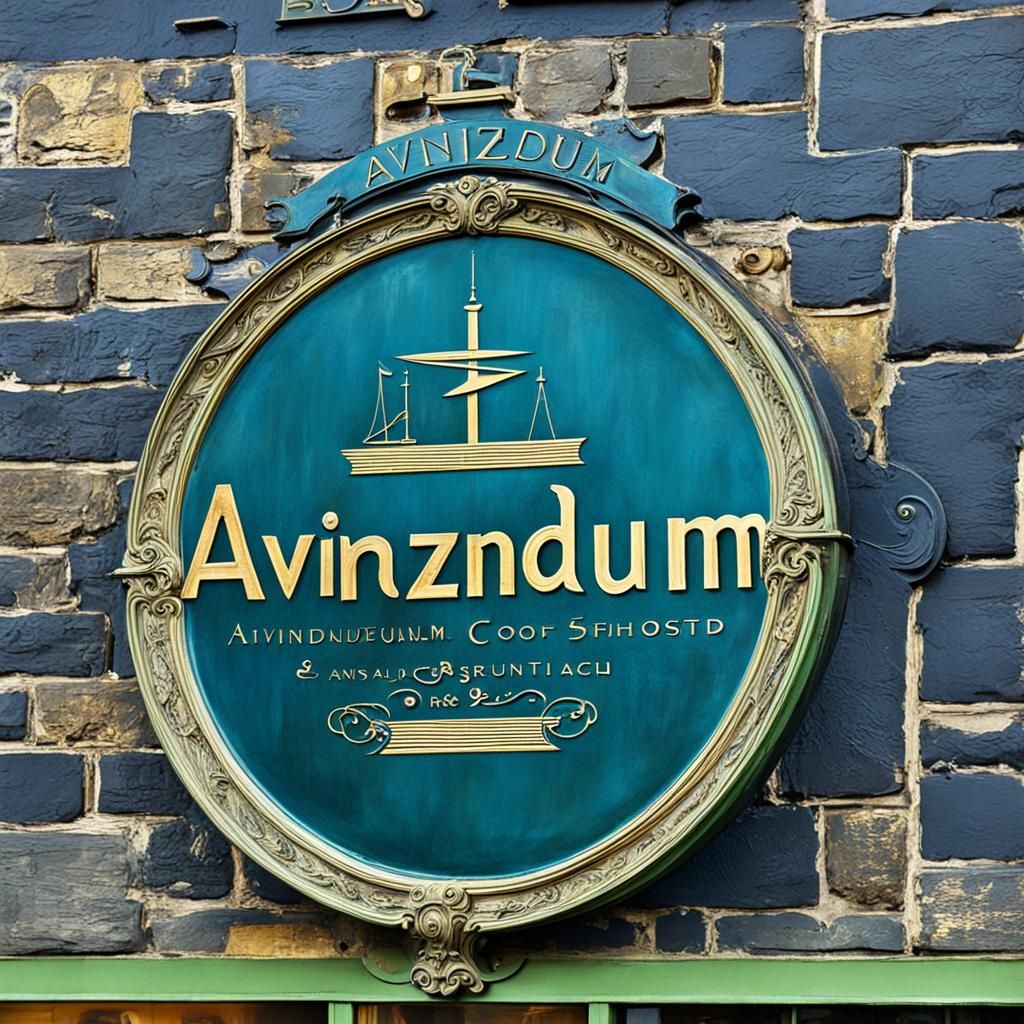 Avizandum Sign Above Edinburgh Antique Bookshop