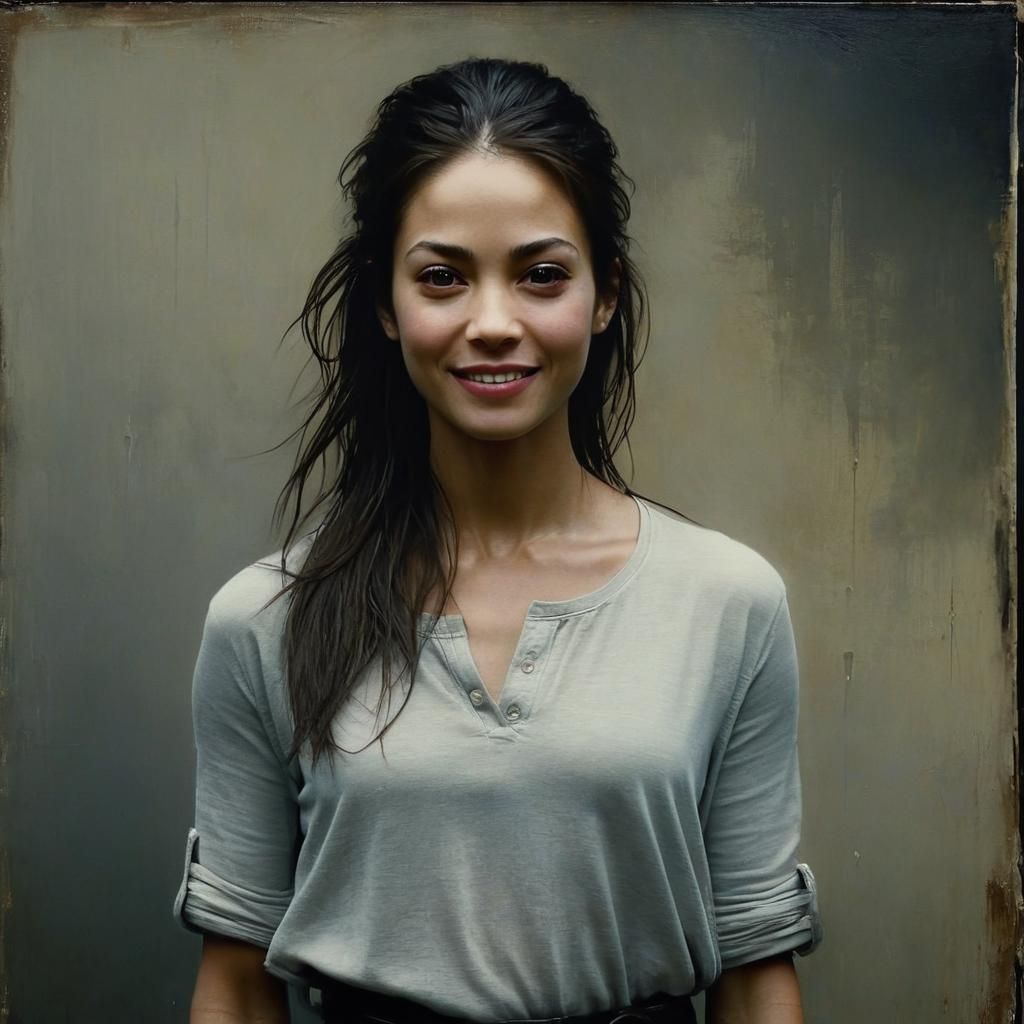 Beautiful Woman Portrait in Hyperrealistic Digital Art