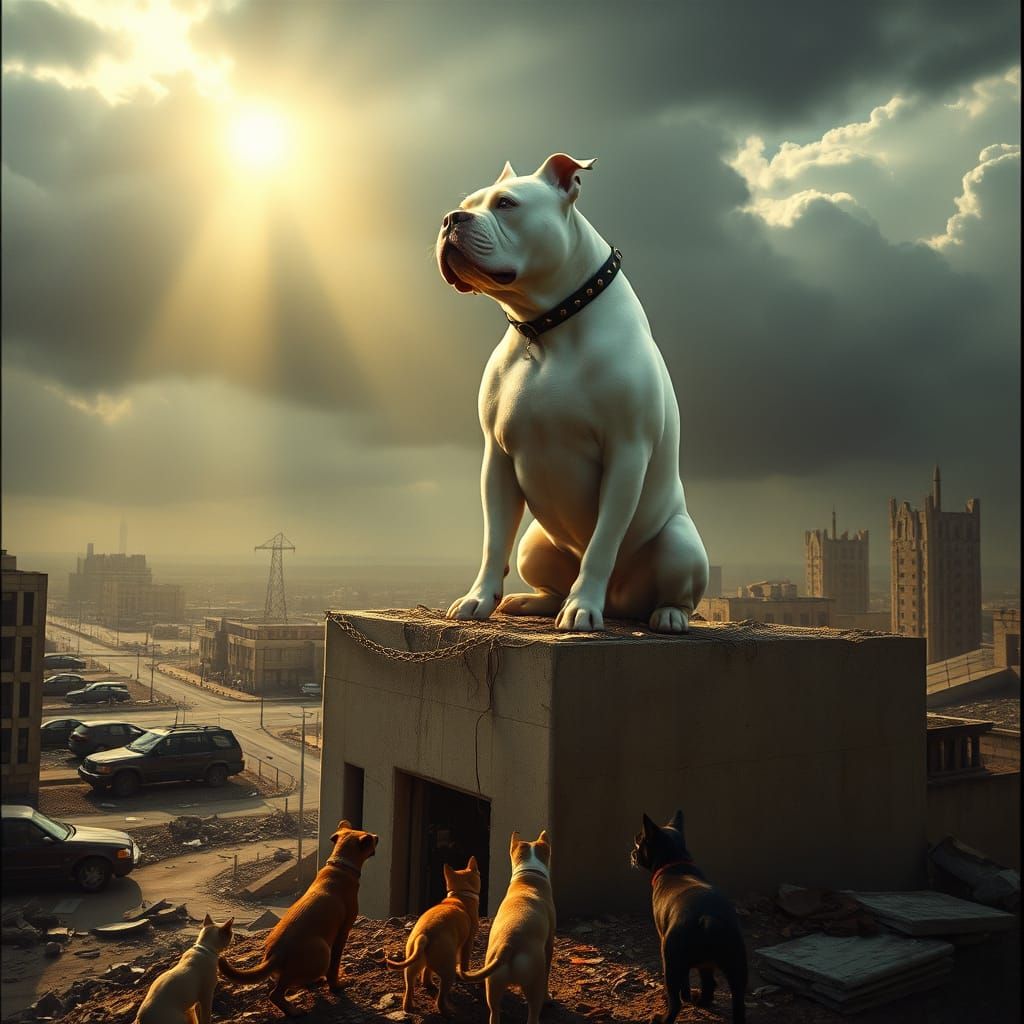 Powerful American Bully Rules Over a Ruined Dystopian Citysc...