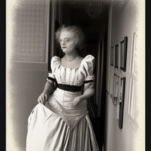 "The Wandering Ghost" - Vintage/Victorian-Inspired/Surreal/Horror/Fantasy Art