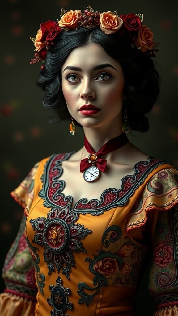 Ethereal Victorian Lady in Liquid Form