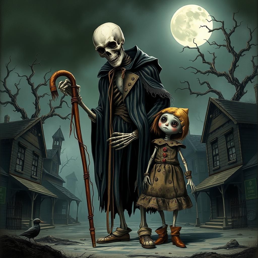 Spooky Halloween Town Stroll